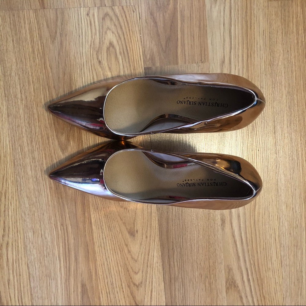 Christian Siriano Rose Gold Pump